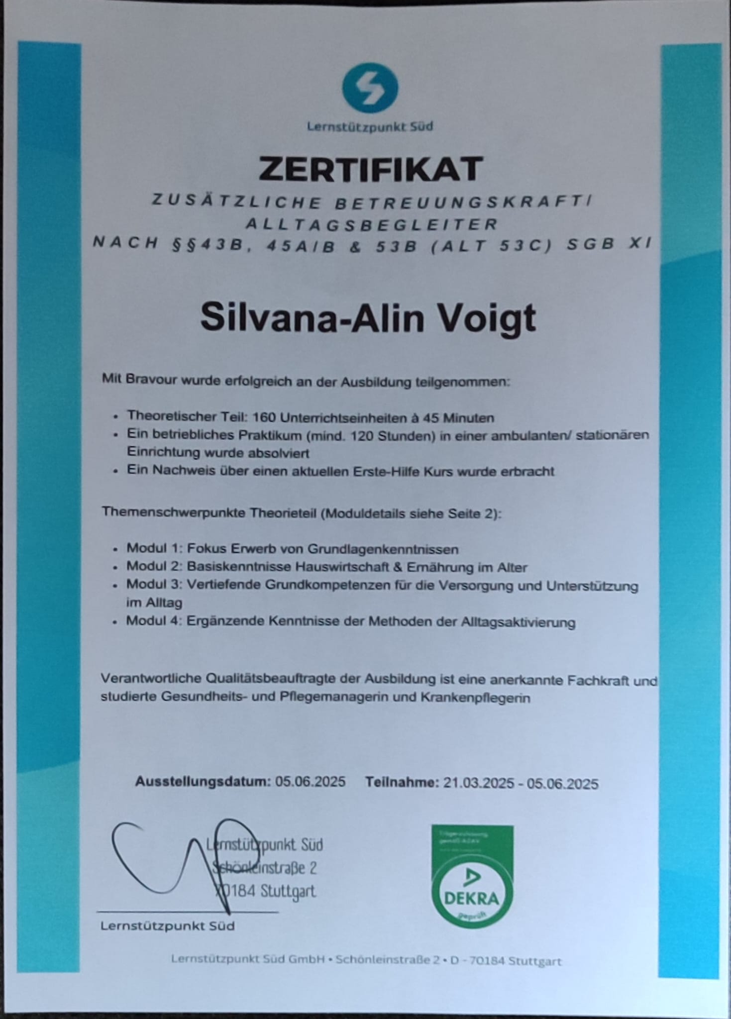 Zertifikat